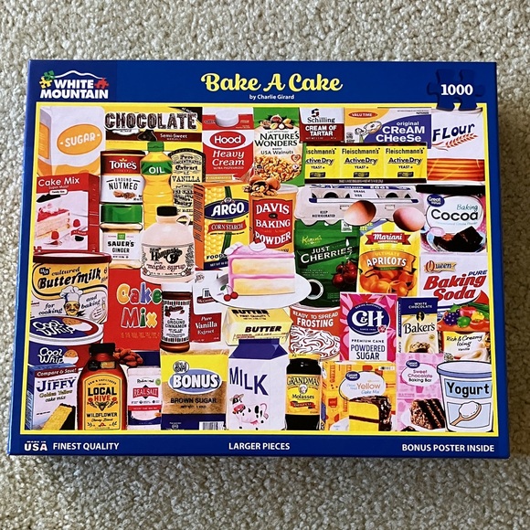White Mountain Bake A Cake Puzzle - Picture 1 of 6